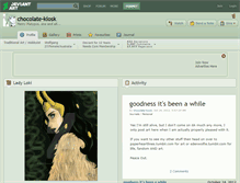 Tablet Screenshot of chocolate-kiosk.deviantart.com