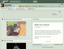 Tablet Screenshot of ladynakita.deviantart.com