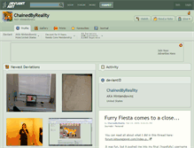 Tablet Screenshot of chainedbyreality.deviantart.com