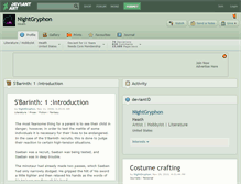 Tablet Screenshot of nightgryphon.deviantart.com
