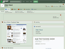 Tablet Screenshot of elder-wand.deviantart.com