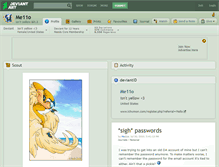 Tablet Screenshot of me11o.deviantart.com