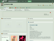 Tablet Screenshot of murasame-edge.deviantart.com
