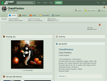 Tablet Screenshot of chaospriestess.deviantart.com
