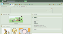 Desktop Screenshot of doc-savage.deviantart.com
