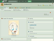 Tablet Screenshot of goddesschild.deviantart.com