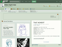 Tablet Screenshot of kitten-hachi-chan.deviantart.com