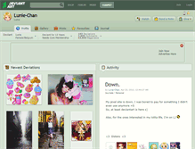 Tablet Screenshot of lunie-chan.deviantart.com