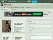 Tablet Screenshot of anime12315.deviantart.com