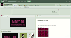 Desktop Screenshot of dimensionwolf.deviantart.com