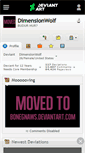 Mobile Screenshot of dimensionwolf.deviantart.com