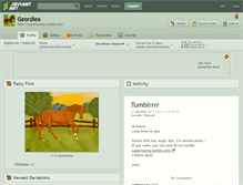 Tablet Screenshot of geordiea.deviantart.com