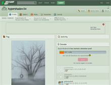 Tablet Screenshot of hypershadow34.deviantart.com