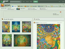 Tablet Screenshot of karmym.deviantart.com
