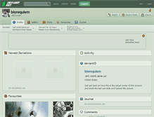 Tablet Screenshot of biorequiem.deviantart.com