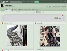 Tablet Screenshot of myatta-art.deviantart.com