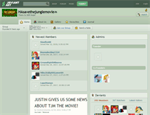 Tablet Screenshot of hasavethejunglemovie.deviantart.com