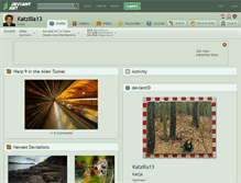 Tablet Screenshot of katzilla13.deviantart.com