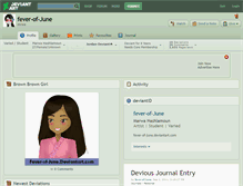 Tablet Screenshot of fever-of-june.deviantart.com