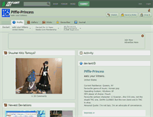 Tablet Screenshot of piffle-princess.deviantart.com