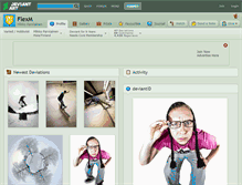 Tablet Screenshot of flexm.deviantart.com