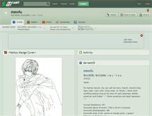 Tablet Screenshot of mewfu.deviantart.com