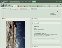 Tablet Screenshot of matt-ress.deviantart.com