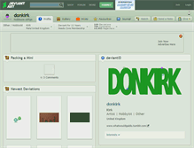 Tablet Screenshot of donkirk.deviantart.com