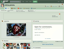 Tablet Screenshot of mitcha-pictcha.deviantart.com