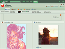 Tablet Screenshot of juliakrase.deviantart.com