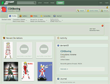 Tablet Screenshot of cdxboxing.deviantart.com