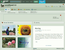Tablet Screenshot of animefreakz123.deviantart.com