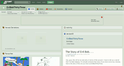 Desktop Screenshot of evilbobthirtythree.deviantart.com