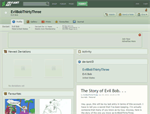 Tablet Screenshot of evilbobthirtythree.deviantart.com