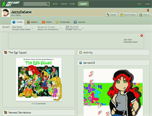 Tablet Screenshot of jazzydasane.deviantart.com