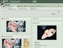 Tablet Screenshot of mai-cee.deviantart.com