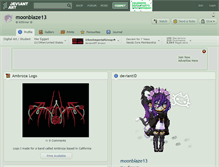 Tablet Screenshot of moonblaze13.deviantart.com