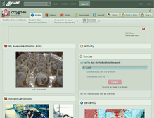 Tablet Screenshot of crzygrl4u.deviantart.com