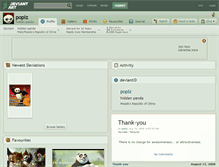 Tablet Screenshot of poplz.deviantart.com