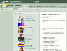 Tablet Screenshot of lesbian-hideout.deviantart.com