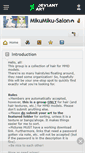 Mobile Screenshot of mikumiku-salon.deviantart.com