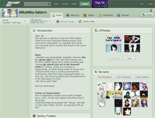 Tablet Screenshot of mikumiku-salon.deviantart.com