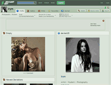 Tablet Screenshot of irym.deviantart.com