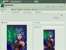 Tablet Screenshot of gatebreaker.deviantart.com