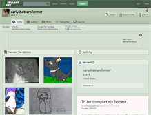 Tablet Screenshot of carlythetransformer.deviantart.com