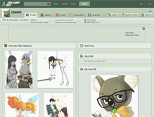 Tablet Screenshot of cosom.deviantart.com