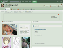 Tablet Screenshot of evil-stabbing-midget.deviantart.com