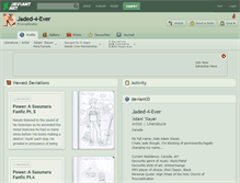 Tablet Screenshot of jaded-4-ever.deviantart.com