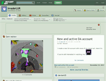 Tablet Screenshot of invaderlur.deviantart.com