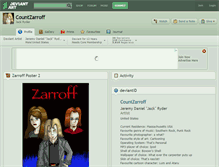 Tablet Screenshot of countzarroff.deviantart.com
